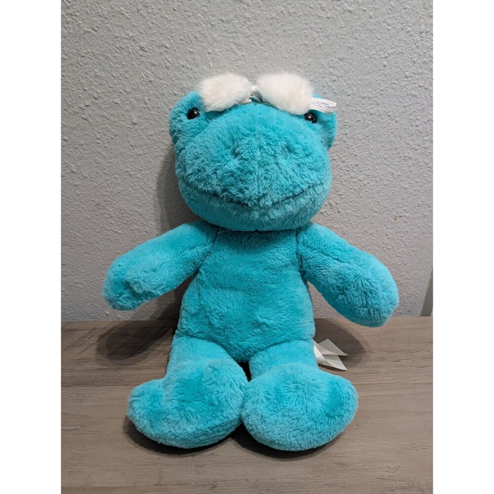 Build-A-Bear TOADally Teal Frog 16 in Plush 2022 Aqua Blue Retired BABW